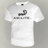AGILITE Футболка Мужская Футболка с круглым вырезом из чистого хлопка Футболка с коротким рукавом Одежда больших размеров Одежда для фитнеса Мужская одежда