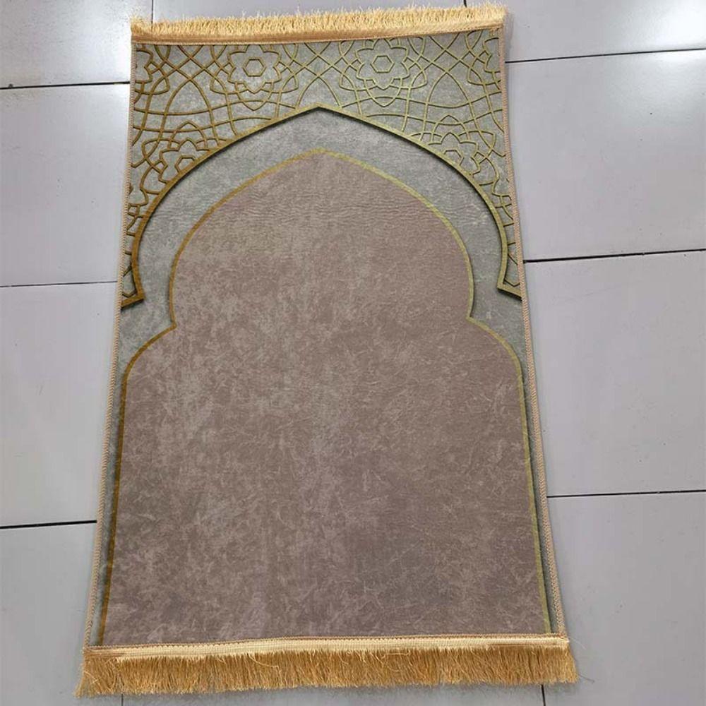 Flannel Prayer Mat Thickened Floor Carpets Portable Prayer Rug