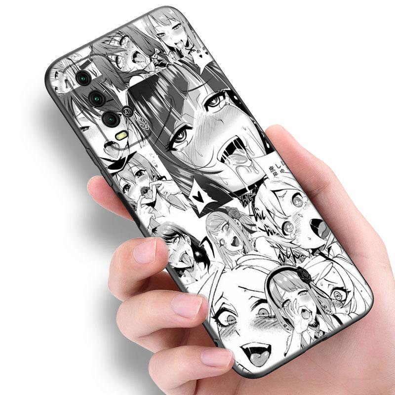 Чехол для телефона с милым лицом для Xiaomi Redmi Note 5 6 9T K20 K40 K50 Pro 7A 8A 9A 9C 9i 10A 10C A1 S2, черный чехол из ТПУ