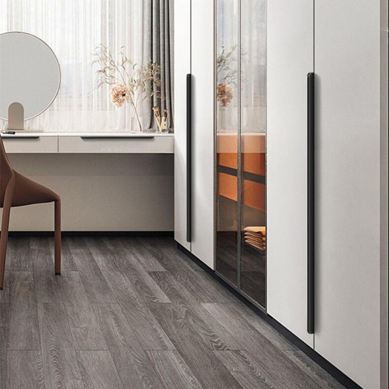 Металлические скрытые ручки для ящиков, современная мебельная фурнитура для шкафов и ящиков, 8 см - 50 см