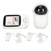 Video Baby Monitor with Camera and Sound 3.2 Inch LCD Night Vision 2 Way Talk Temperature Lullaby