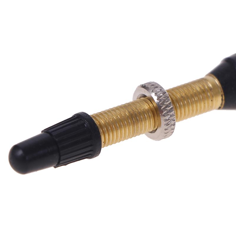 Бескамерный велосипедный ниппель 48/60 мм, алюминиевый шток, латунный сердечник для горного шоссейного велосипеда