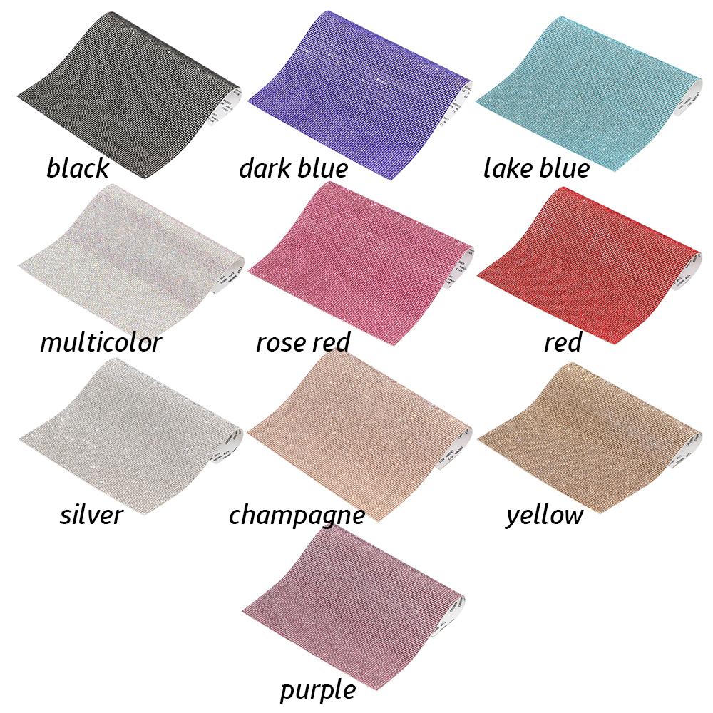 Car Decoration Home Decor Gifts Rhinestone Sheet Crystal Sticker Bling Paster Glitter Trim Applique