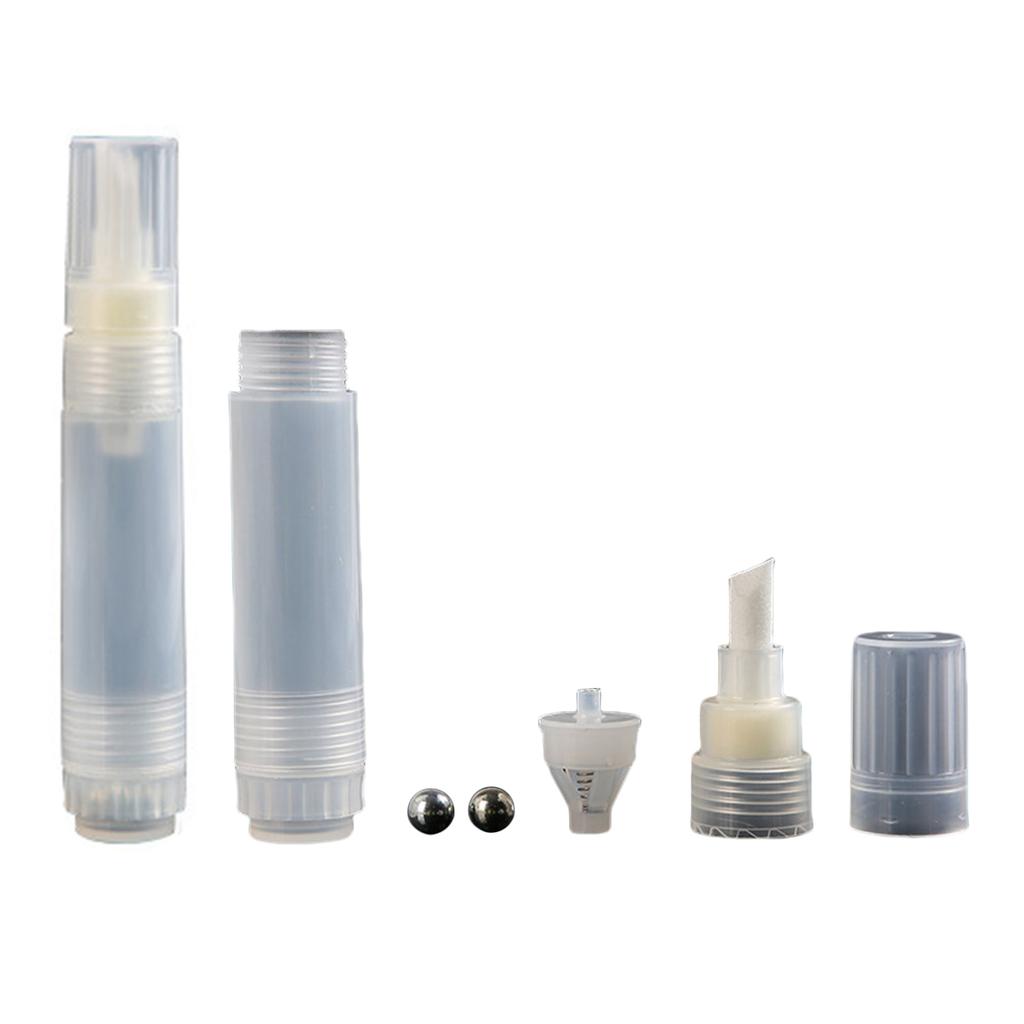 2x 8 мм наклонная головка пустая заполняемая ручка для краски заполняемые акриловые маркеры для краски заправляемая ручка для масляной живописи