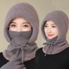 Ear Protection Winter Beanies Hat Neck Warmer Pullover Hats Winter Hooded Cap For Mom