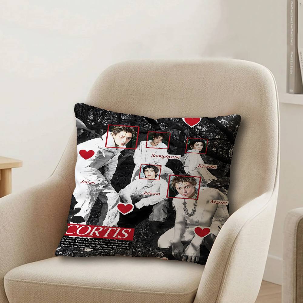 Kpop Music CCORTIS Pillow Cover Design cushion Cover decor Holiday Decorati