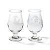 Kobo Official Direct Edo Kiriko Blossom Beer Glass Pair Comes In a Cosmetic Box Made In Japan [Taimuro Sales] Mt.Fuji Crane/Cherry (Transparent)