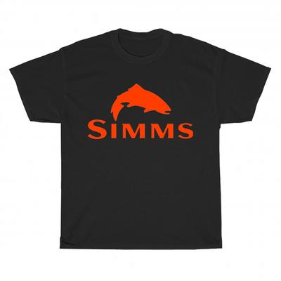 Новая унисекс футболка SIMMS Fishing с логотипом, смешная, размеры от S до 5XL