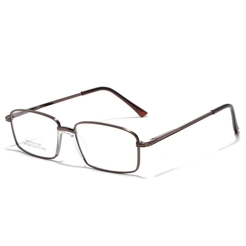 Очки прямоугольные металлические простые ретро плоские очки женские седловидные носовые упоры очки мужские