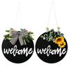 Gift Hanging Home Decor Welcome Wreath Sign Welcome Home Sign Front Door Decor Sunflower & Bow