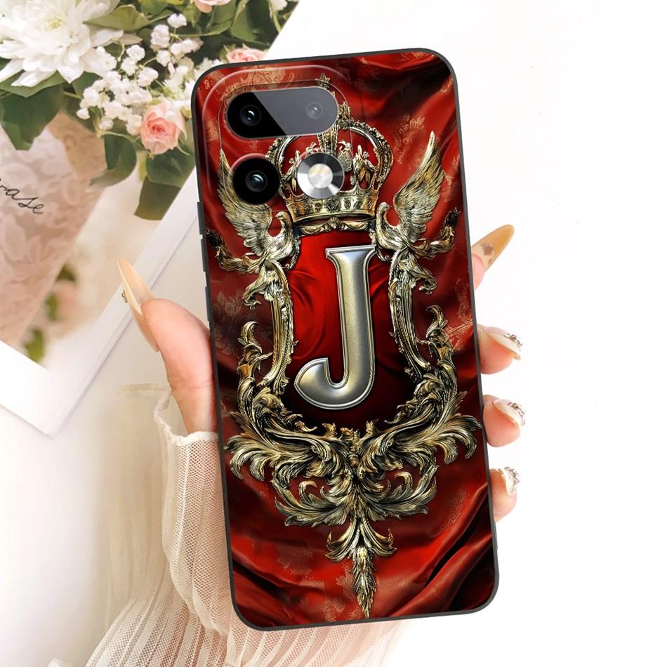 Для Realme 16 Pro+ 16Pro 2026 Чехол для телефона с перьевой короной и начальной буквой Для Realme 16 Pro Plus 5G Мягкие силиконовые чехлы-бамперы