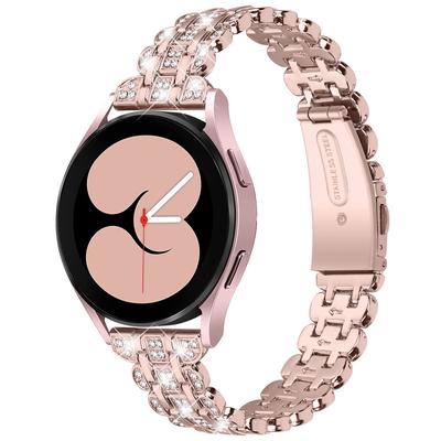 Для Samsung Galaxy Watch FE 40 мм Ремешок для часов с украшением из стразов Металлический браслет на запястье
