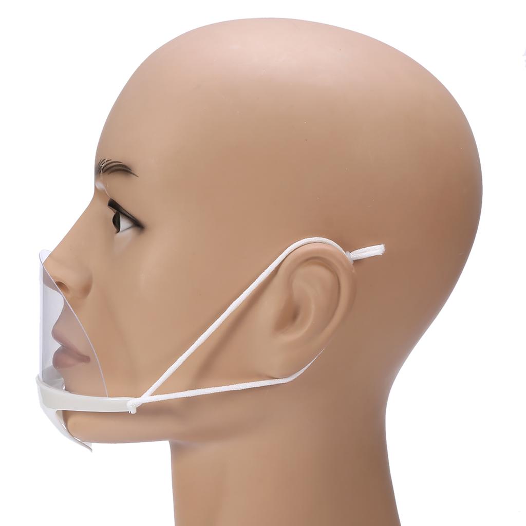 10 шт. Умная постоянная защита от запотевания Прозрачная пластиковая маска Удобный многоразовый респиратор
