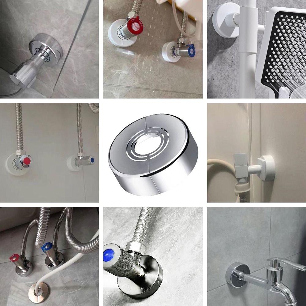 Adjustable Faucet Decorative Cover ABS Pipe Wall Covers Useful Flange Cover  Kitchen