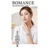 Women Quartz Wrist Watch Square Cushion Case Textured Dial Roman Numeral Metal Bracelet Vintage Elegant Wristwatch