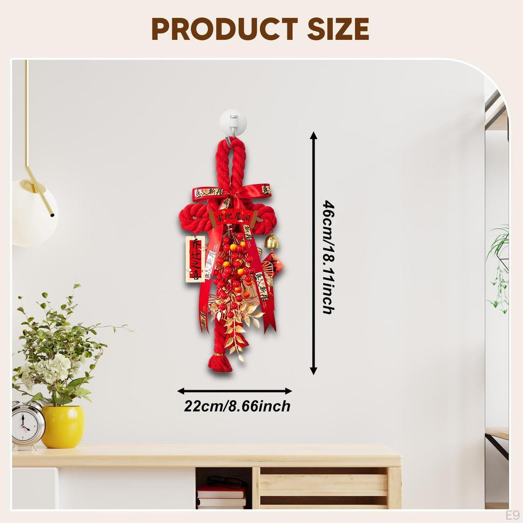 Подвеска «Китайский узел» Годовые украшения Украшение Красное подвесное украшение для