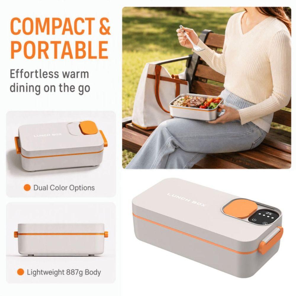 700ml/900ml Electric Lunch Box Water-free Heated Lunch Box for 700ml/900ml Car-Mounted