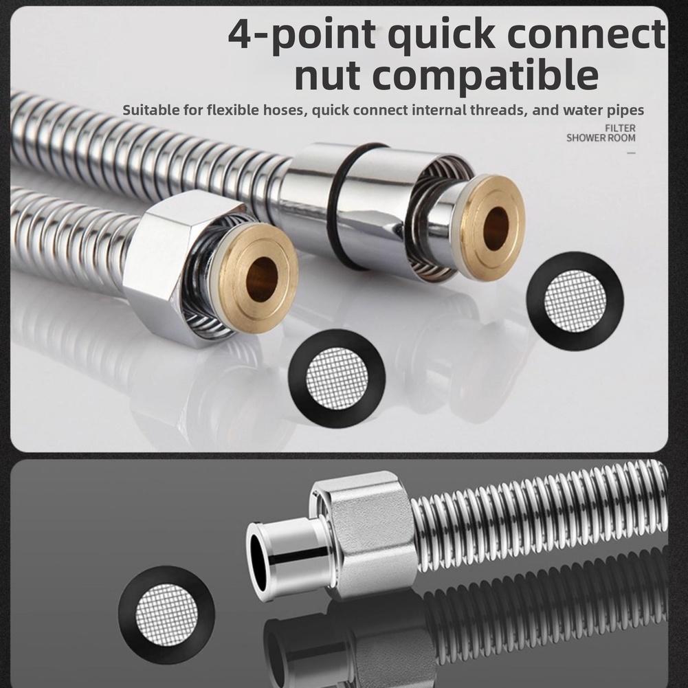 Сетчатый фильтр для воды из нержавеющей стали 304 для крана, совместимый с душевыми лейками, коррозионностойкий материал, конструкция для легкой установки