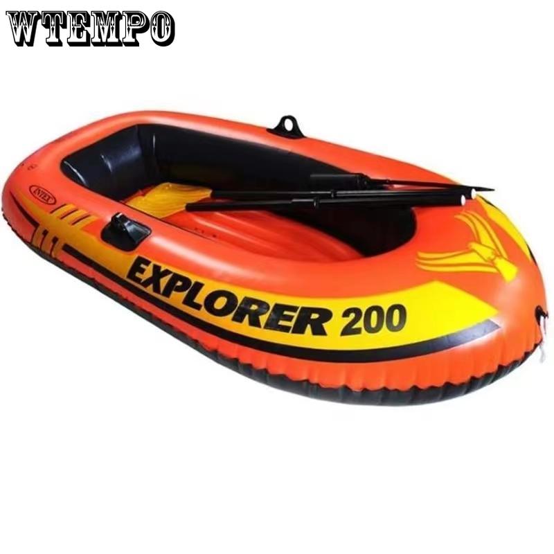 Лодка для приключений на 2 человека, надувная лодка, каяк, лодка для ручной гребли, рафтинга
