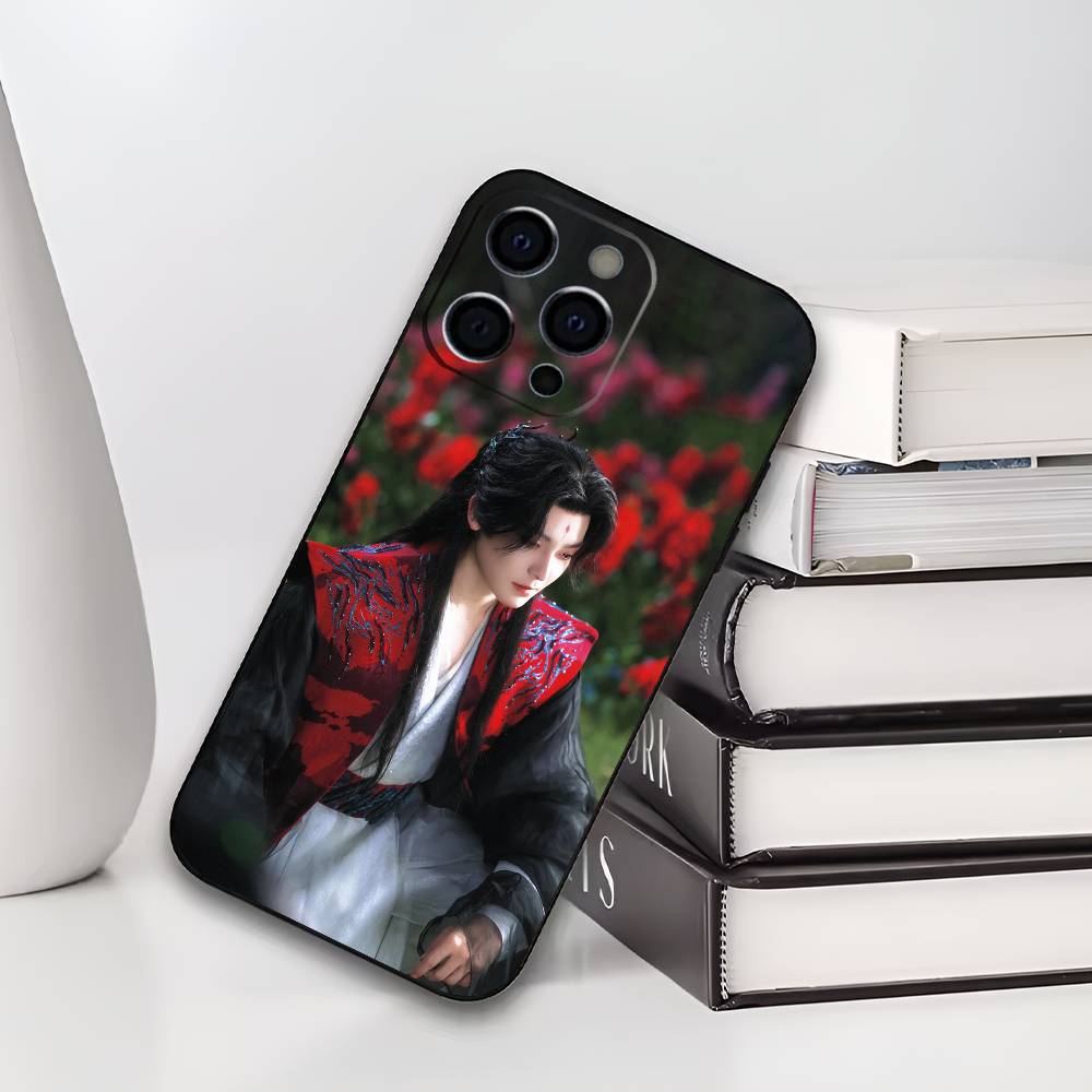 Ху Минхао Необлачная душа Слава и Атаке Чехол для телефона Для IPhone17,16,15,14,13,12 Pro,Max,Plus, мягкий чехол Черный силикон