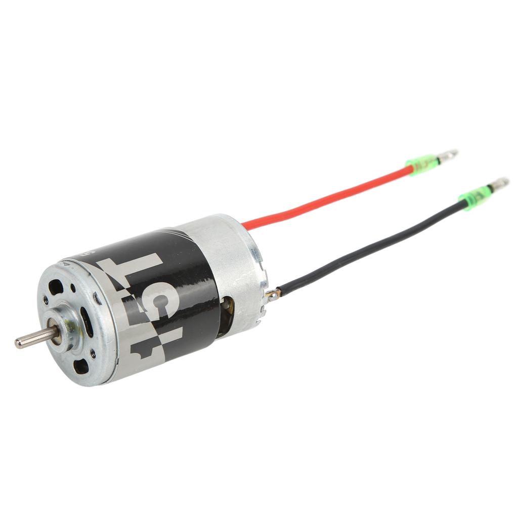 550 Brush Motor 20000 RPM Large Torsion Two Way Bearing Silver 15T Brush Motor for 1/10 Climbing Car