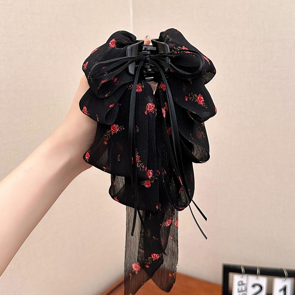 1Pcs Elegant Tail Clips Fashionable Hair Claw Durable Chiffon Hair Clip  Hair Accessories