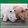 Toy Plush Rhino Stuffed Animal Doll For Kids Gift Cartoon Bedroom Decoration