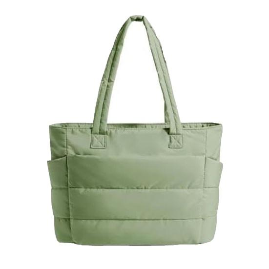 Женская сумка через плечо, стеганая сумка-тоут, большая вместимость, легкая, водонепроницаемая, с несколькими карманами, сумка для ноутбука, для работы, путешествий, спортзала