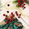 20/1 шт. искусственные рождественские ягоды поддельные красные ягоды стебли DIY елочное украшение для дома Рождество Навидад новогоднее украшение подарки