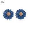 Women Sweet EarDrop Charm Jewelry Earrings Big Flower Ear Stud Temperament