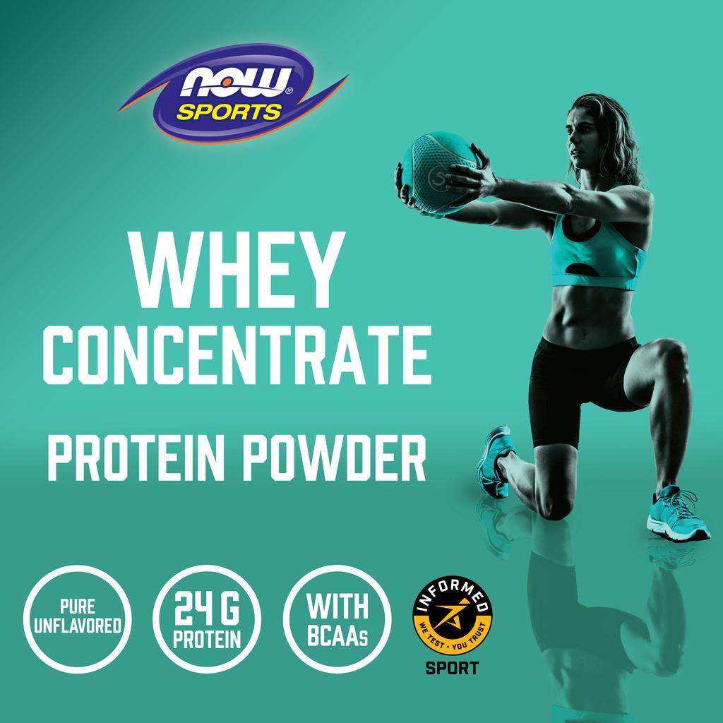 Now Foods Sports, Whey Protein Concentrate, Naturally Unflavored, 1.5 Lbs (680 G)