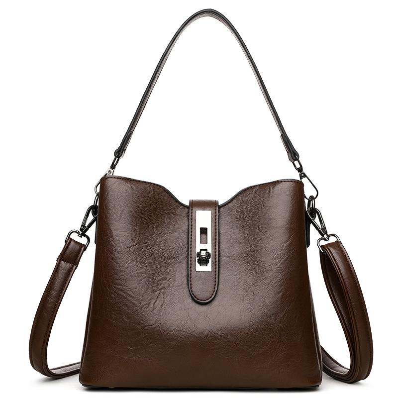 2025 новая универсальная наплечная сумка-мессенджер большой вместимости, модная сумка-ведро