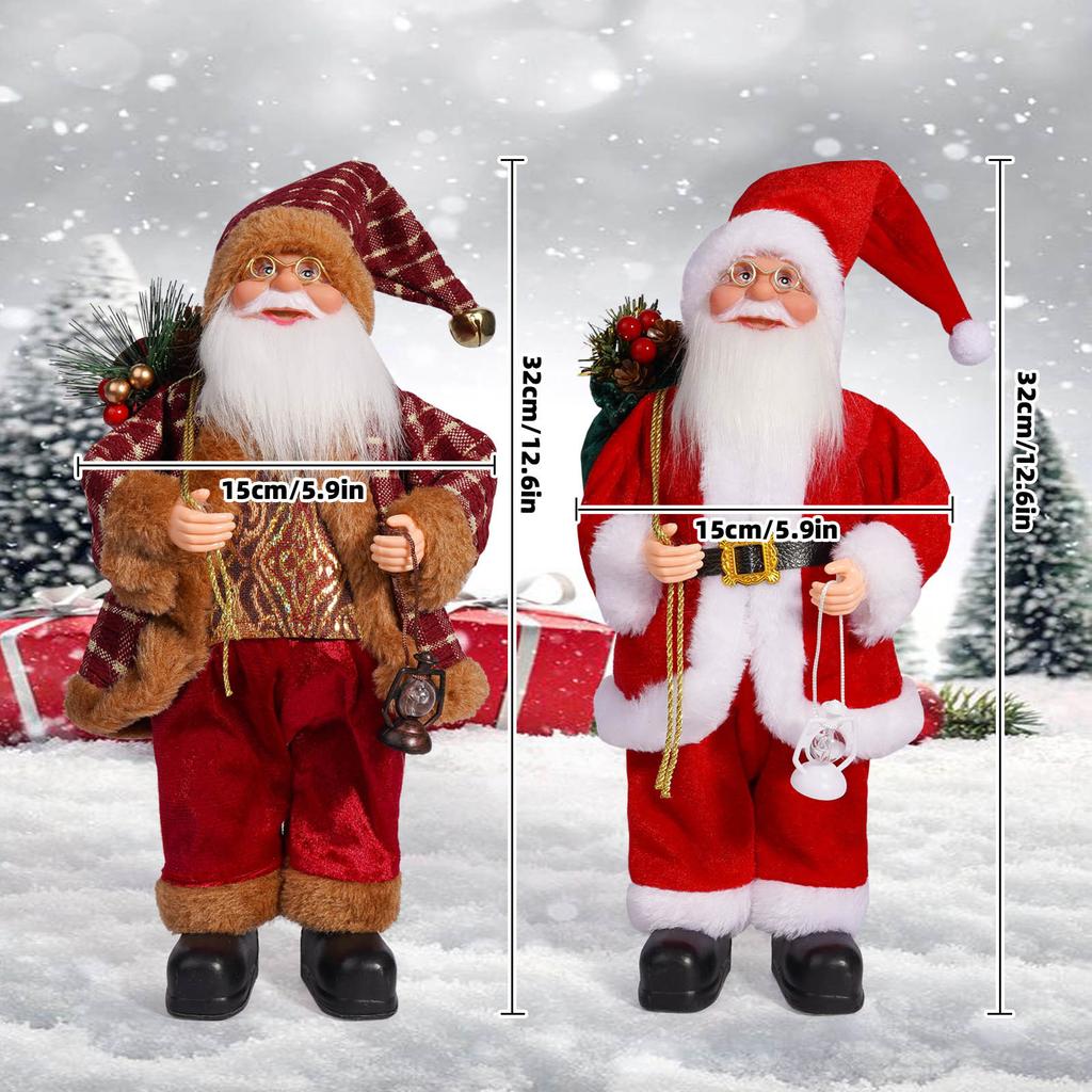 Xmas Decor for Home Navidad Party Ornaments Christmas Ornaments Santa Claus Doll with Gift Bags