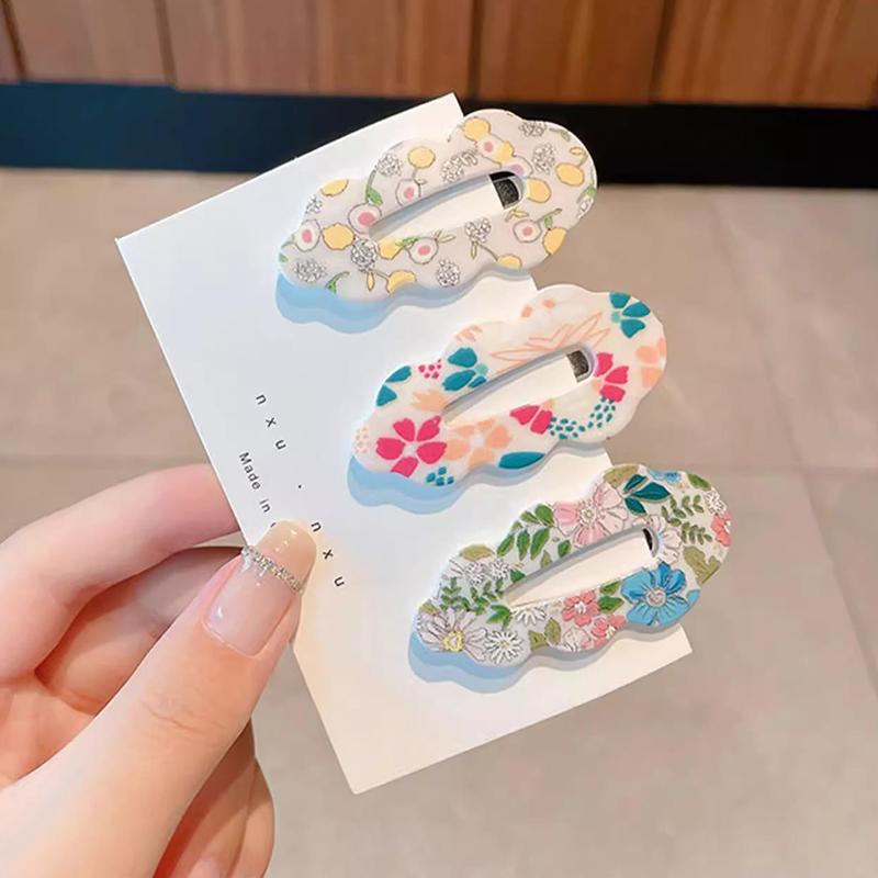 Creative Cartoon Cute Sweet Colorful Hairpin For Women Girls  Kawaii Bangs Hair Clip Side Clip Headwear Hair Accessories