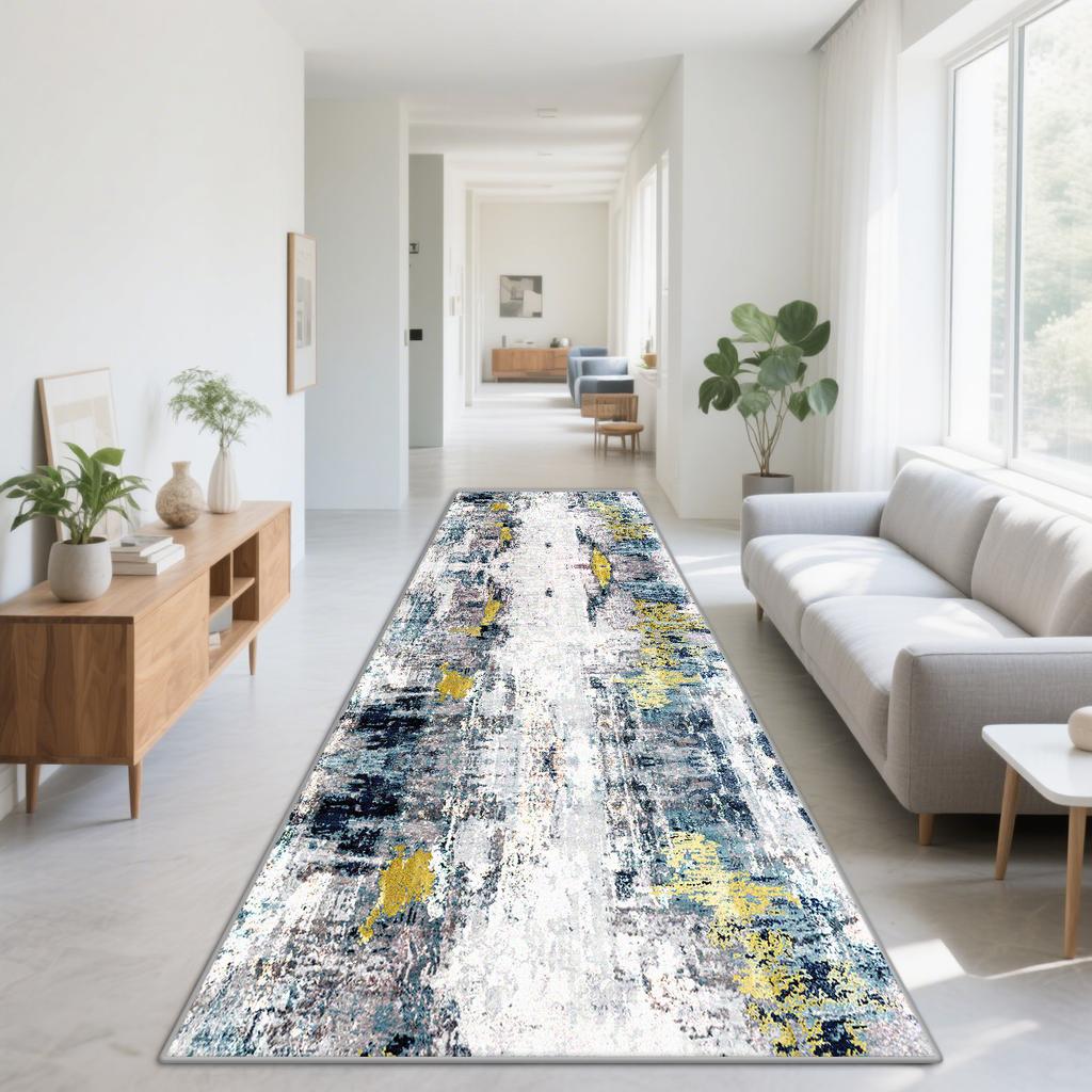Скандинавские абстрактные длинные ковры-дорожки, украшение для дома, гостиной, дивана, коридора, спальни, гардеробной, дверного проема, прохода, нескользящий коврик