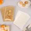 10Pcs Disposable Kraft Paper With Window Bread Packaging Bags Oil-Proof Breakfast Cookie Bread Supplies Party Food Bags
