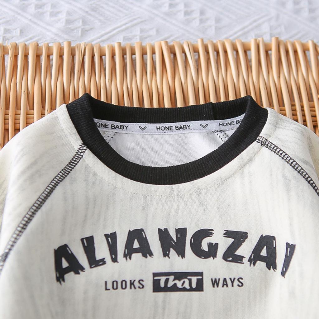 Детский повседневный комплект с длинным рукавом, удобные наряды для повседневной носки