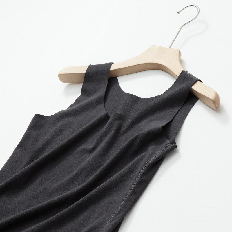 Женский бесшовный теплый жилет большого размера с облегающим силуэтом - Матовый материал для осени и зимы, Базовый топ с высокой эластичностью