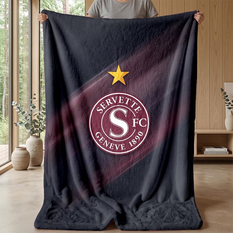Servette FC Soft Flannel Fleece Blanket Lightweight Cozy Warm Throw Blanket For Sofa Bed Home Decor
