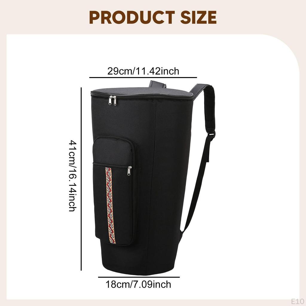 Bag African Drum Carry Case Shockproof Oxford Cloth Waterproof Carrying Backpack