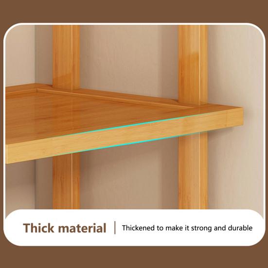 Шесть слоев устойчивой структуры, водонепроницаемая, большая вместимость, бамбук, отличная несущая способность, многоцелевой органайзер для хранения обуви в прихожей, полка-органайзер