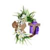 Easter Wreath With Cross  Rustic Grapevine Easter Wreath With  Bow Easter Decorations Easter Decor