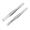 2pcs/set Stainless Steel Eyelash Tweezers False Lashes Grafting Tool Eyebrow Clipper Eye Brow Clips Removal Makeup Tools