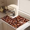 1Pcs Rubber Drying Mat With Creative Coffee Bean For Coffee Shop Restaurant Kitchen Carpet Tableware Durable Diatom Mud Table Mat Pet Mat Coffeeware