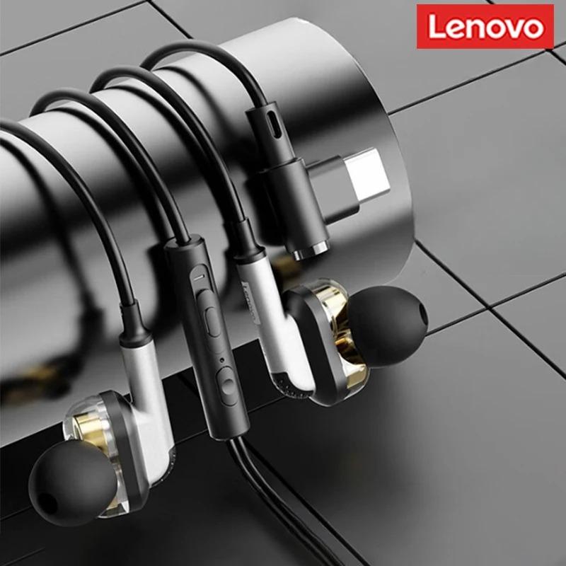 Оригинальные игровые наушники Lenovo YF45 Проводные внутриканальные Наушники Type-C/3.5мм С Микрофоном Звукоизоляция для ПК Телефона Ноутбука НОВЫЕ