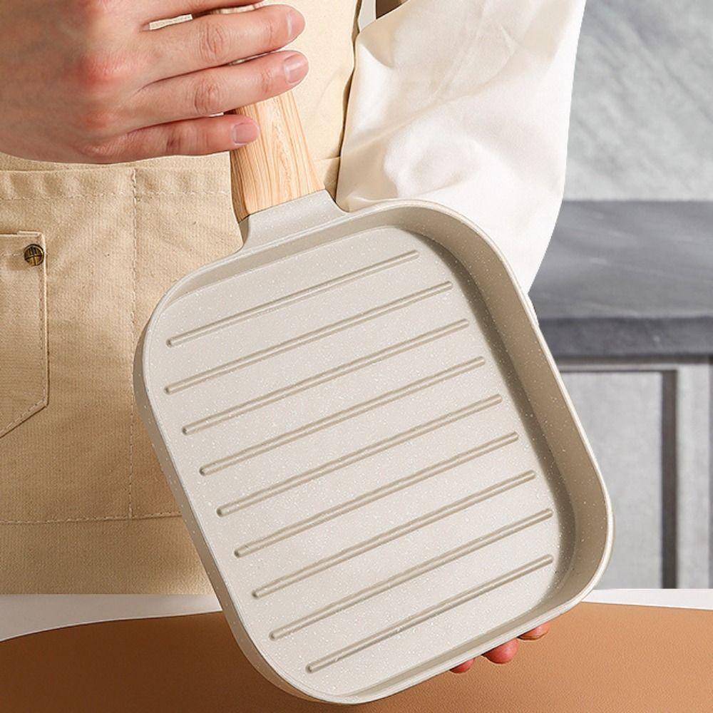 Жаростойкая ручка Сковорода для стейка Сковорода-гриль с антипригарным покрытием Бытовая сковорода для омлета Плита