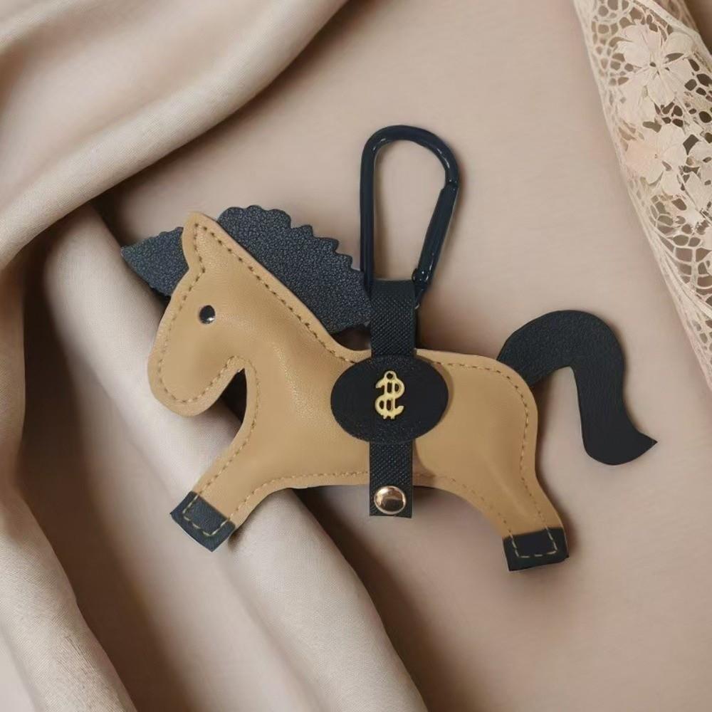 Handmade Stitching Horse Pendant Multi-color Keychain New Trend Bag Charm  Backpack Accessory