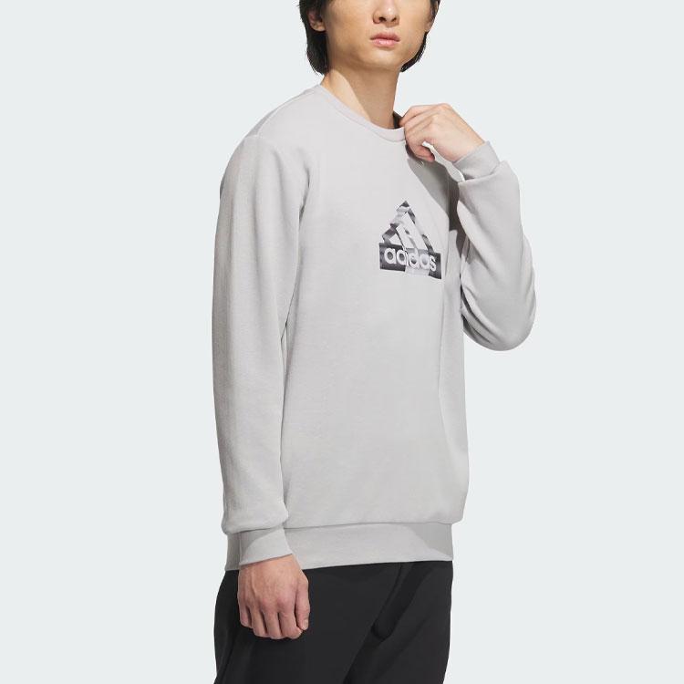 adidas Мужская толстовка с круглым вырезом Светло-серая IT3962