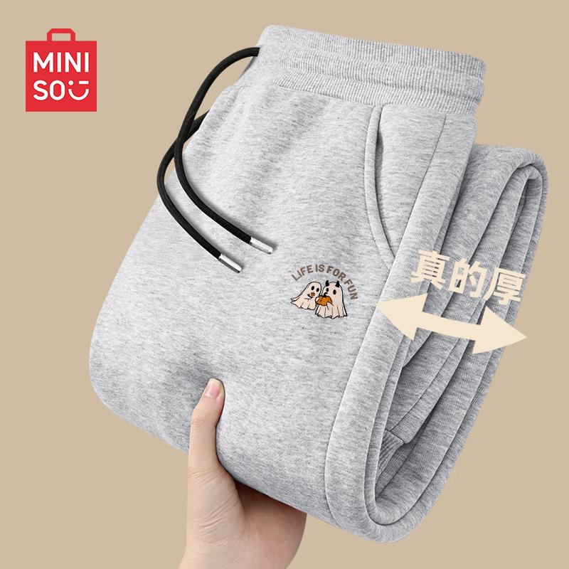 MINISO Мужские джоггеры на кулиске с флисовой подкладкой