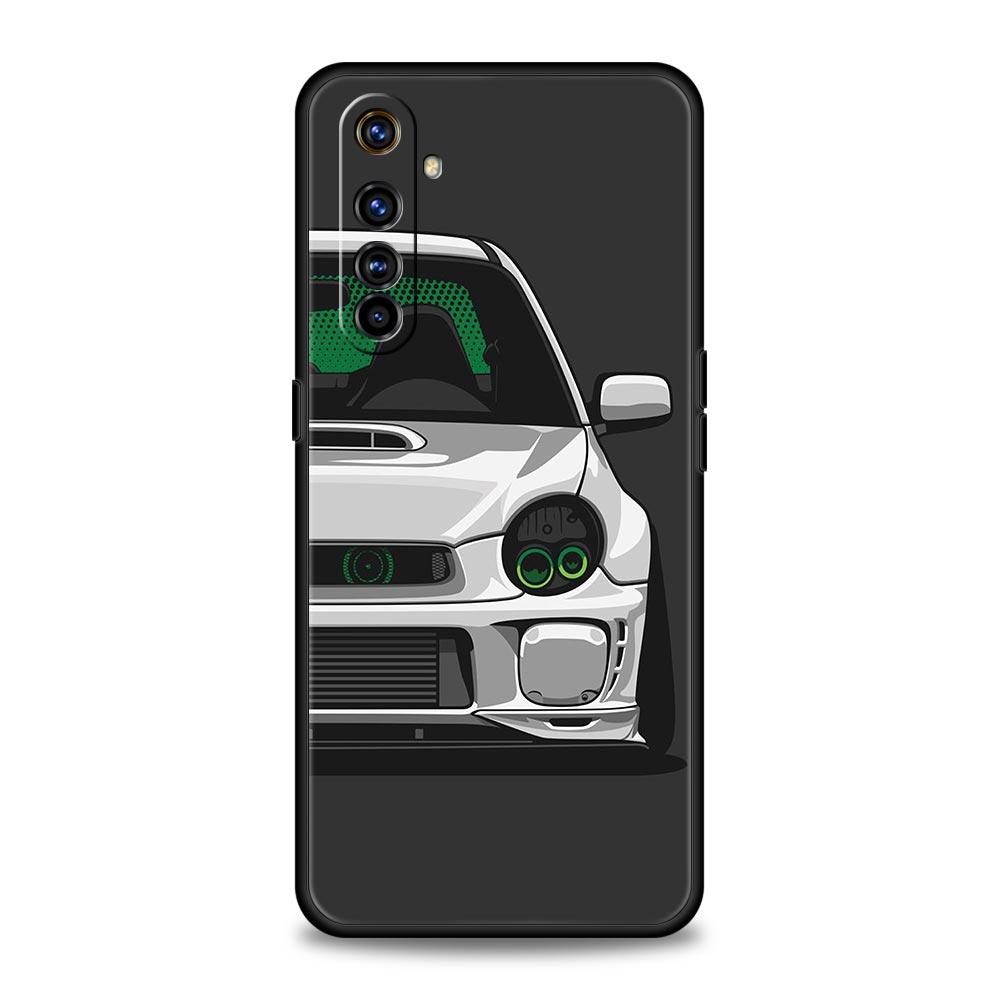 Япония JDM Спортивный автомобиль Для Realme GT Neo 2 3 3T Чехол для телефона Для Realme 10 9 8 5G 7 6 GT2 Pro Plus 9i 8i C21 C11 C25 C35 Мягкий чехол